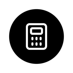 pos terminal circular line icon