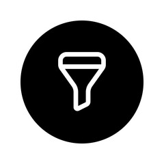 sales funnel circular line icon