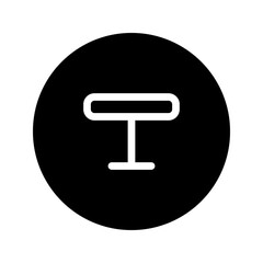 table circular line icon