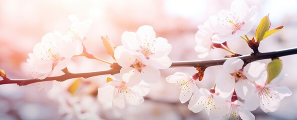 Vibrant Cherry Blossoms in Early Spring