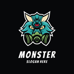 Illustration Monster Mascot Logo