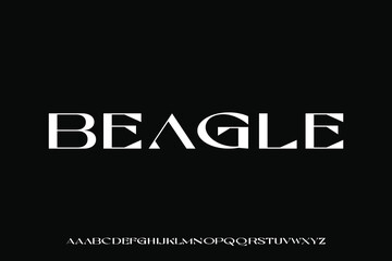 Elegant alphabet font vector design suitable for headline, title, posters, magazines and many more