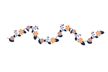 Brown flower flat icon, plant nature, muted color chamomile on a white background, EPS 10