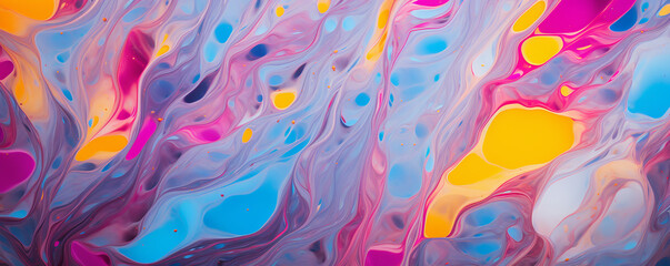 Fototapeta premium Abstract colored background. Stains of paint on the water. Ebru art, marbled paper.