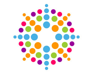 abstract colorful company logo