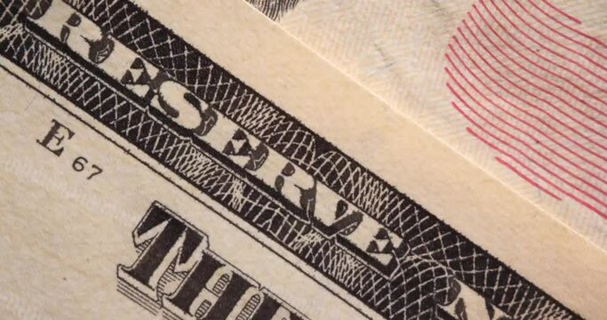 Variety of world banknotes and currency money collection. Monetary investment and global economic devaluation