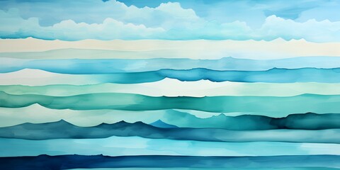 abstract blue green water color background