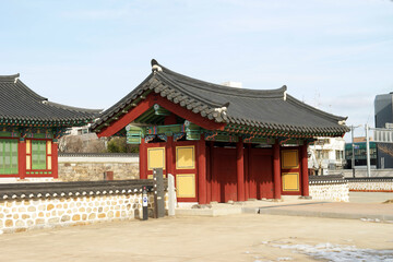 Fototapeta premium Chilsadang of Gangneung daedohobu, Gangneung