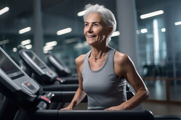 Obraz premium Fit and Fabulous. Fictional characters created by Generated AI.