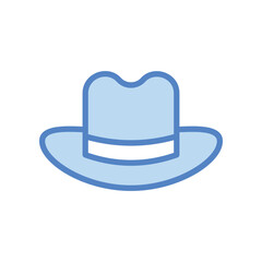 Hat icon isolate white background vector stock illustration