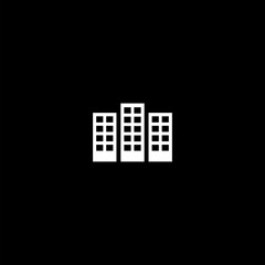 Office building line icon. linear style sign for mobile concept and web design on black background