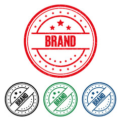 BRAND Rubber Stamp. vector illustration.