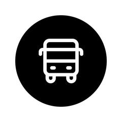 bus circular line icon
