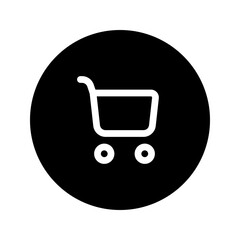 cart circular line icon