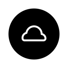 cloud circular line icon