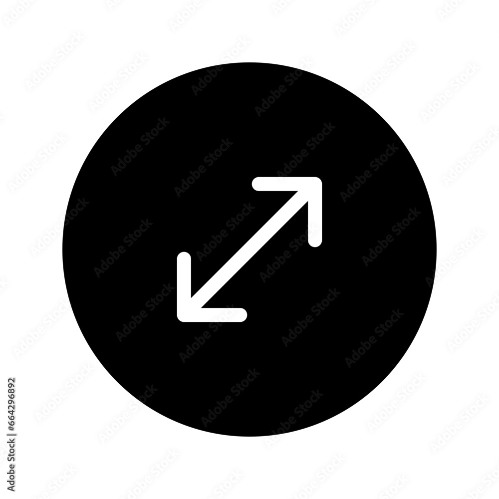 Wall mural resize circular line icon