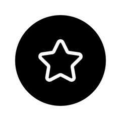Obraz premium star circular line icon