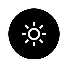 sun circular line icon