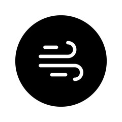 wind circular line icon