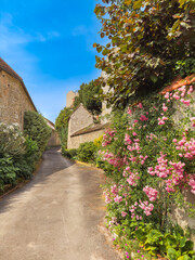 Naklejka premium Captivating French Heritage: Discovering the Enchanting Streets of Yevre-la-Ville