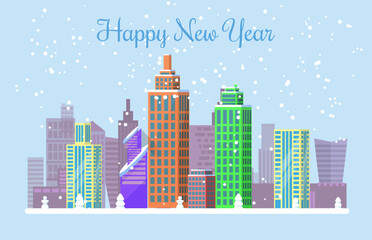 Happy new year. Vector illustration. Celebrate New Years Eve with lively party filled with laughter and good company The festive ambiance New Years party brings together friends and family