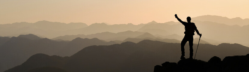 Man Watching the Spectacular View of the Sunset