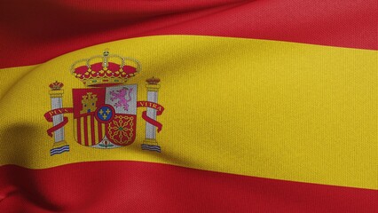 Fototapeta premium Spain flag 3D wave texture