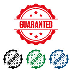 GUARANTED Rubber Stamp. vector illustration.