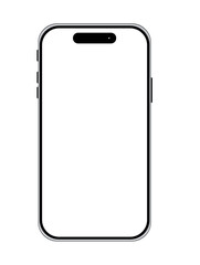 Minimal mock up illustration of a modern smartphone