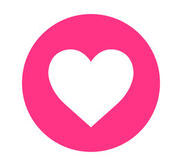 Herz Pink Icon Symbol