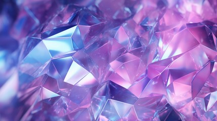 Vivid and valuable 3D-rendered geometric gemstones radiating the enchanting light of magical gemstone brilliance. These polygonal iridescent sapphires beautifully reflect the essence of quartz mineral