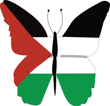 butterfly on a white vector,A palestine butterfly in imprisonment,freedom vector,Palestine Vectorstop war in palestine,vector of palestine,and graphics, banner, country, design, festival, flag, free,