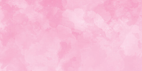 soft and pastel pink watercolor background with white splashes, Abstract blurry and stained soft pink Classic hand-painted aquarelle watercolor background with watercolor splashes used as presentation