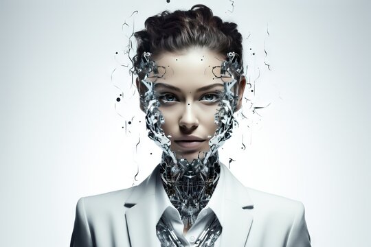 Un mélange futuriste de science, de technologie et de femme. Futur concept d’intelligence artificielle. IA générative, IA