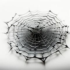 Obraz premium Cobweb Cartoon 3D , Cartoon 3D, Isolated On White Background, Hd Illustration