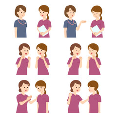 看護師たちのさまざまなシーン