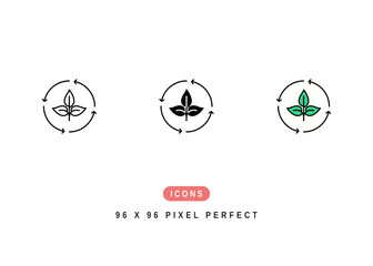 Rayon Icon. Eco Fabric Fiber Symbol Stock Illustration. Vector Line Icons For UI Web Design And Presentation