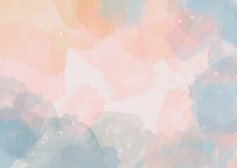 Hand painted pastel coloured watercolour background design - obrazy, fototapety, plakaty