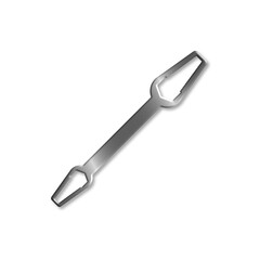 Graphic is a multi digit spanner. Closed and perforated.