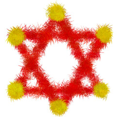 Red and Yellow Star Splashes  Christmas and New year