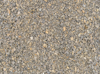 Crushed stone texture background. Crushed stone construction materials.