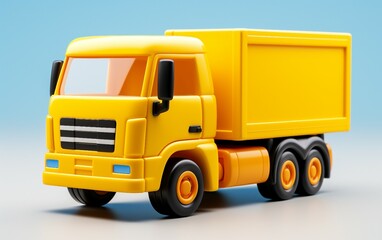 Fototapeta na wymiar Yellow Toy Vehicle
