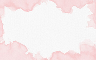 Abstract pink watercolor on paper background