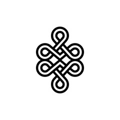 The logo is an owl drop. Six drops, outline and elegant.