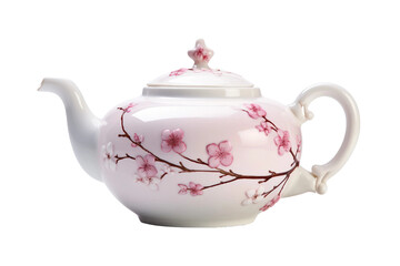 Exquisite Chinese Teapot on transparent background.