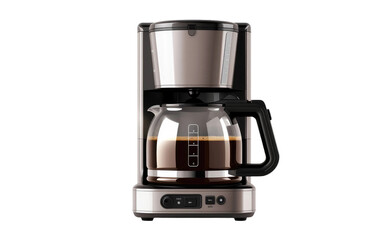 Efficient Home Coffee Machine on Transparent Background