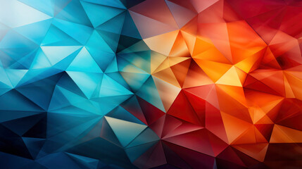 geometric shapes gracefully blend into the radiant abstract gradient, offering a stunning and colorful visual experience