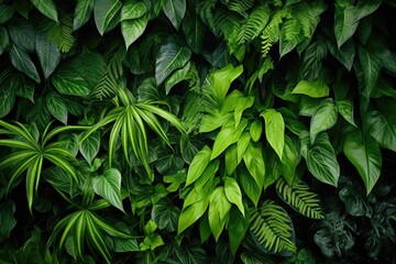 lush green plants in vivid high-quality print