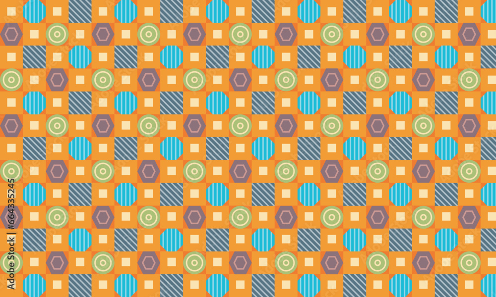 Poster abstract geometric seamless pattern design background vector