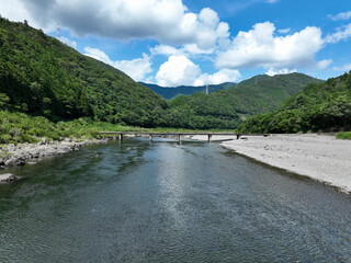 高知県四万十町　茅吹手沈下橋